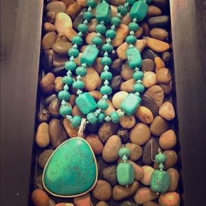 Earrings,  necklace, and enhancer